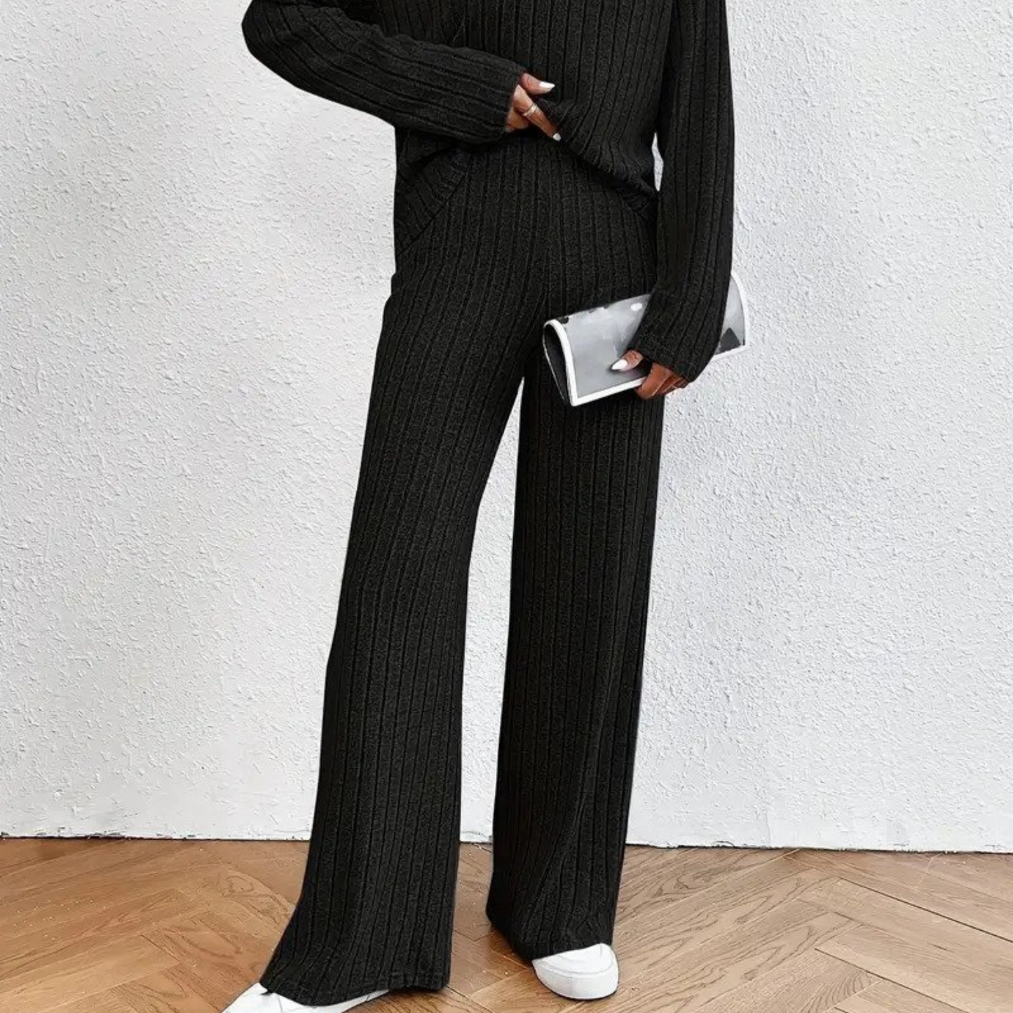 Tweedelige Loungewear Set voor Dames van Zachte Stof