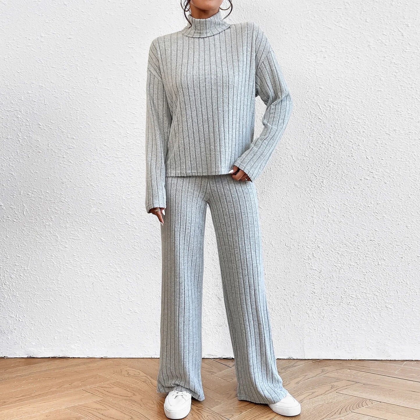 Tweedelige Loungewear Set voor Dames van Zachte Stof