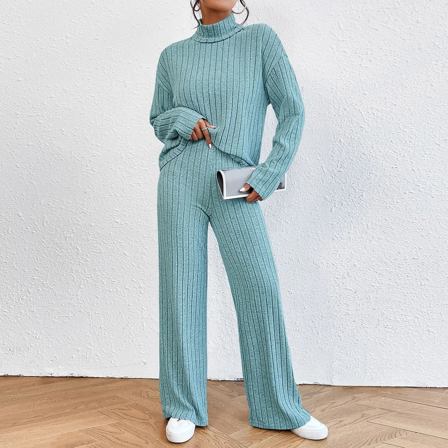 Tweedelige Loungewear Set voor Dames van Zachte Stof