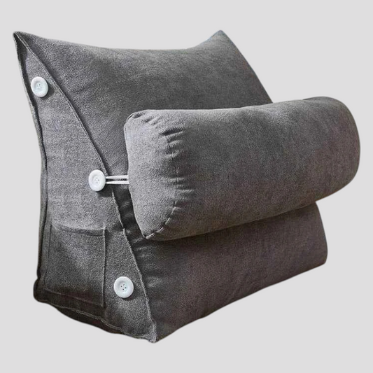 Coussin de Lecture Triangulaire en Peluche Coton