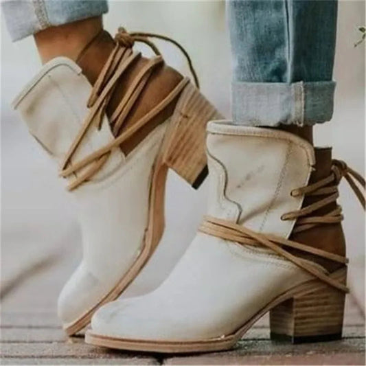Leah - Bottes western élégantes avec adhérence antidérapante