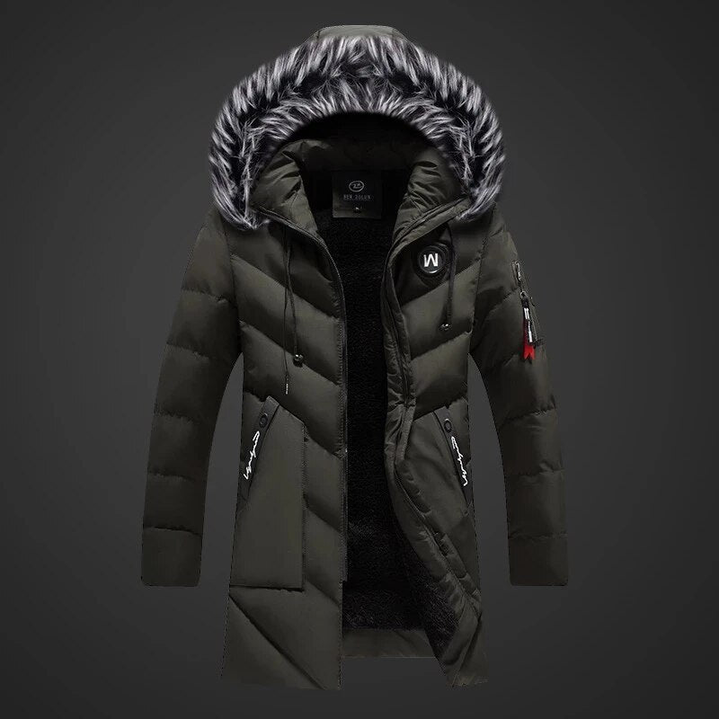 Ryan Manteau Homme d’Hiver – Isolation Chaude, Tissu Déperlant & Capuche Ajustable