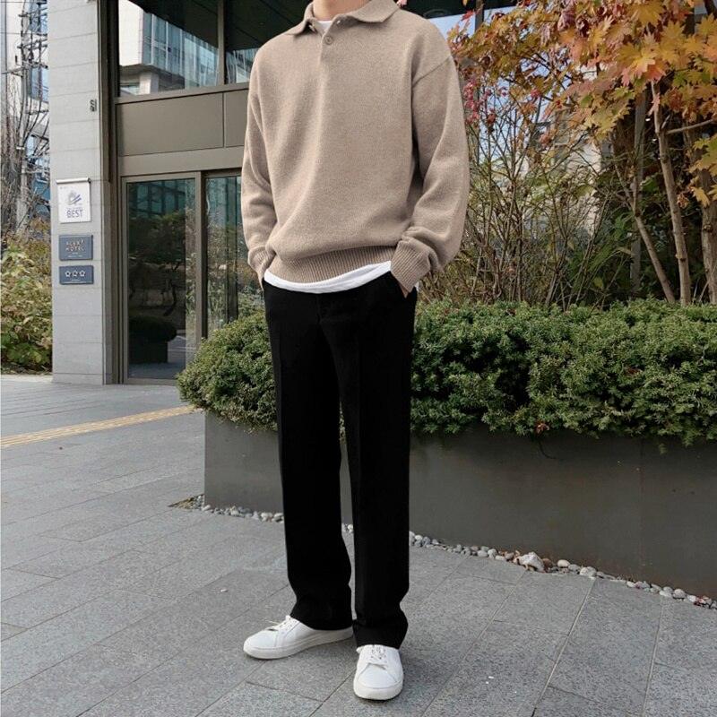 Wool Buttoned Polo