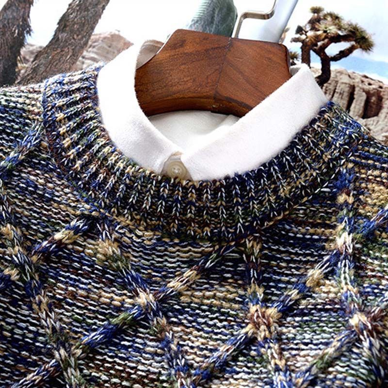 Elegant Unique Men's Jumper - Classic Knitwear - Timeless Style