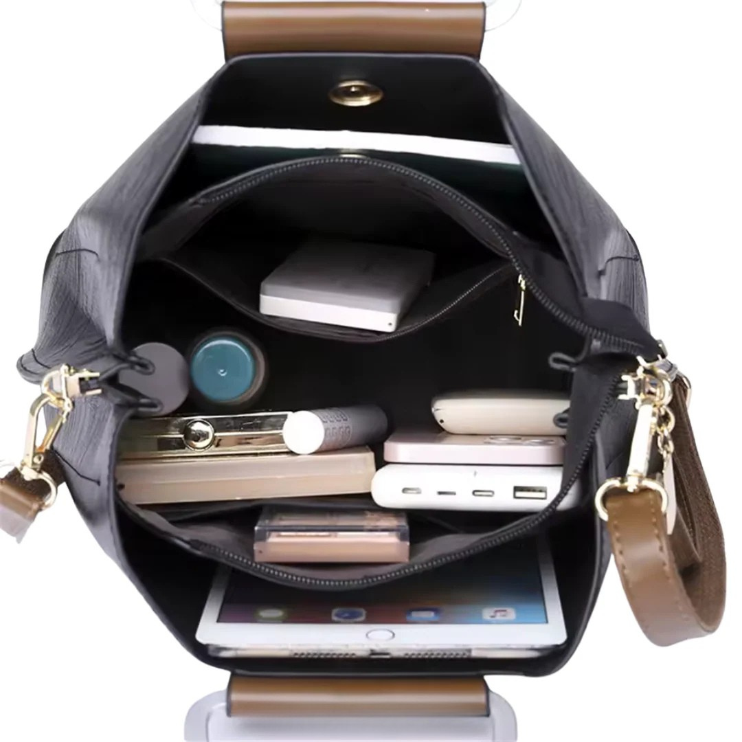 Premium-Handtasche aus veganem Leder 6L  – stilvoll, elegant & praktisch