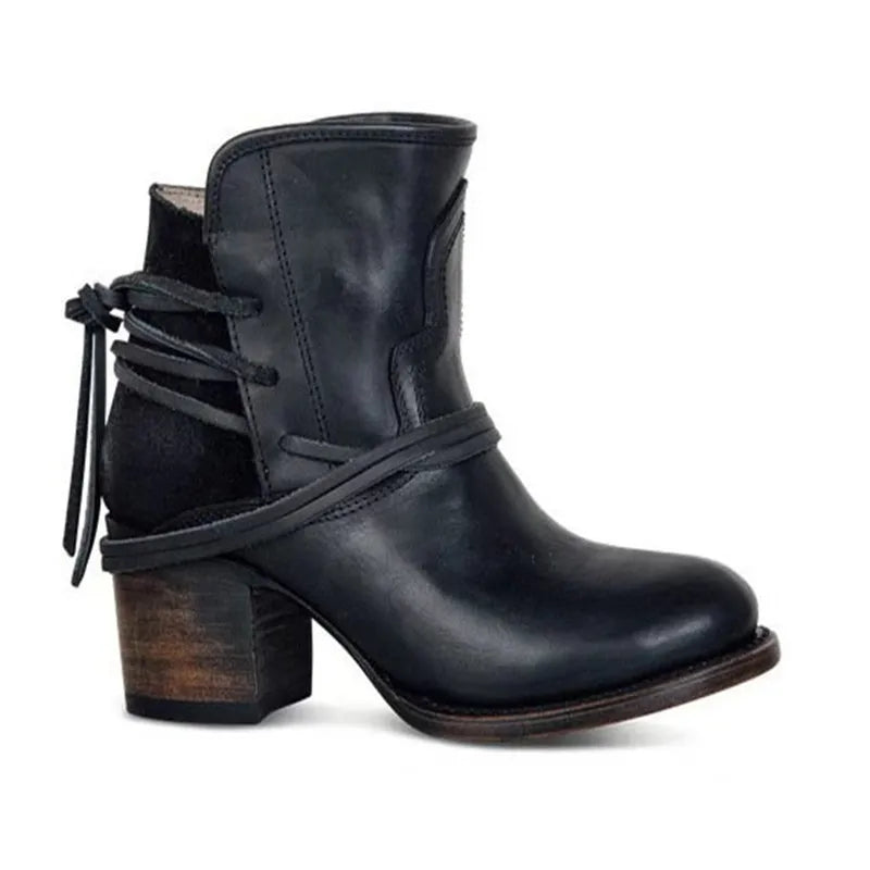 Leah - Bottes western élégantes avec adhérence antidérapante