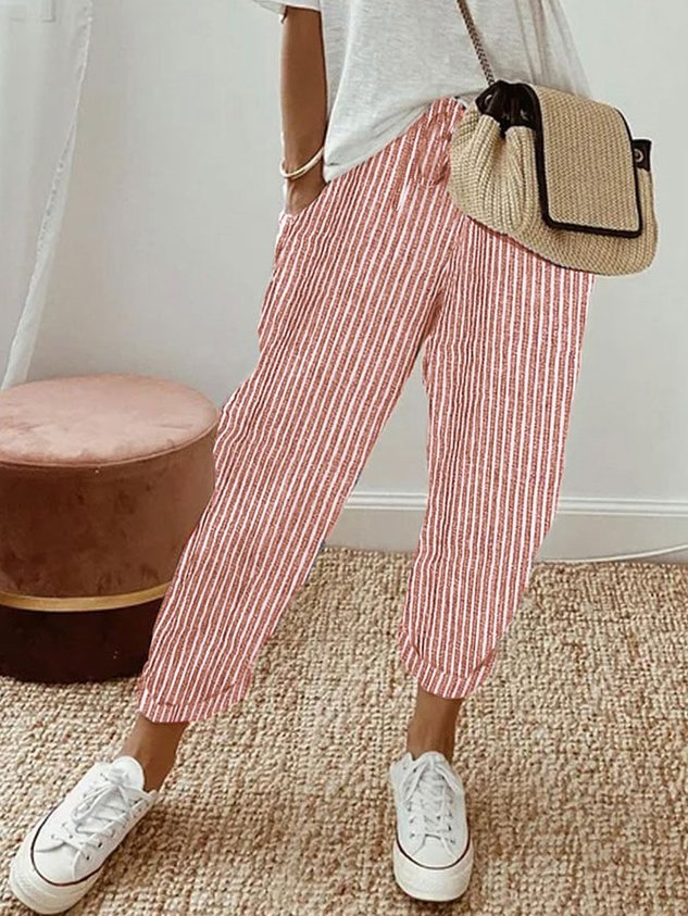 Lightweight Leisure Fit Linen Trousers Women’s Wear | Linen Breathable Relaxed Fit