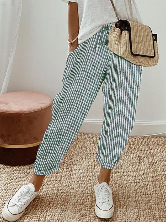 Lightweight Leisure Fit Linen Trousers Women’s Wear | Linen Breathable Relaxed Fit