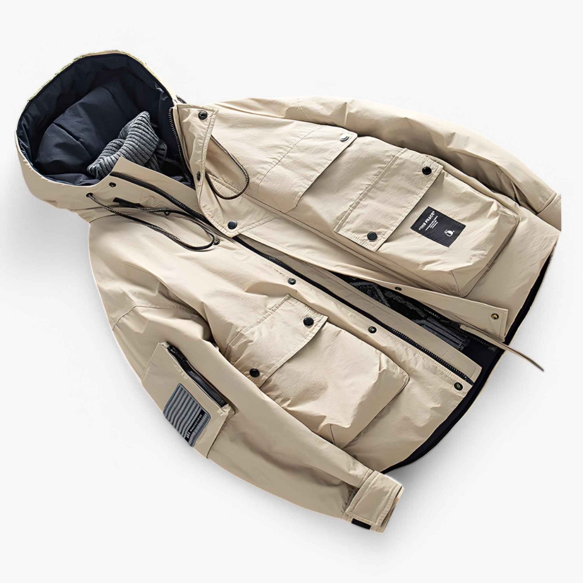 Heren Bovenkleding : Heren Winterjas Parka - Oranje in van Pantino