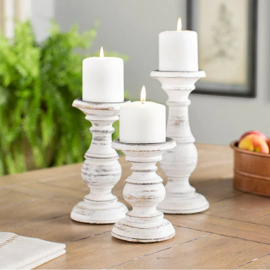 **Holz Kerzenstick Retro – Elegante Tischdekoration für Gemütliche Atmosphäre** 0
