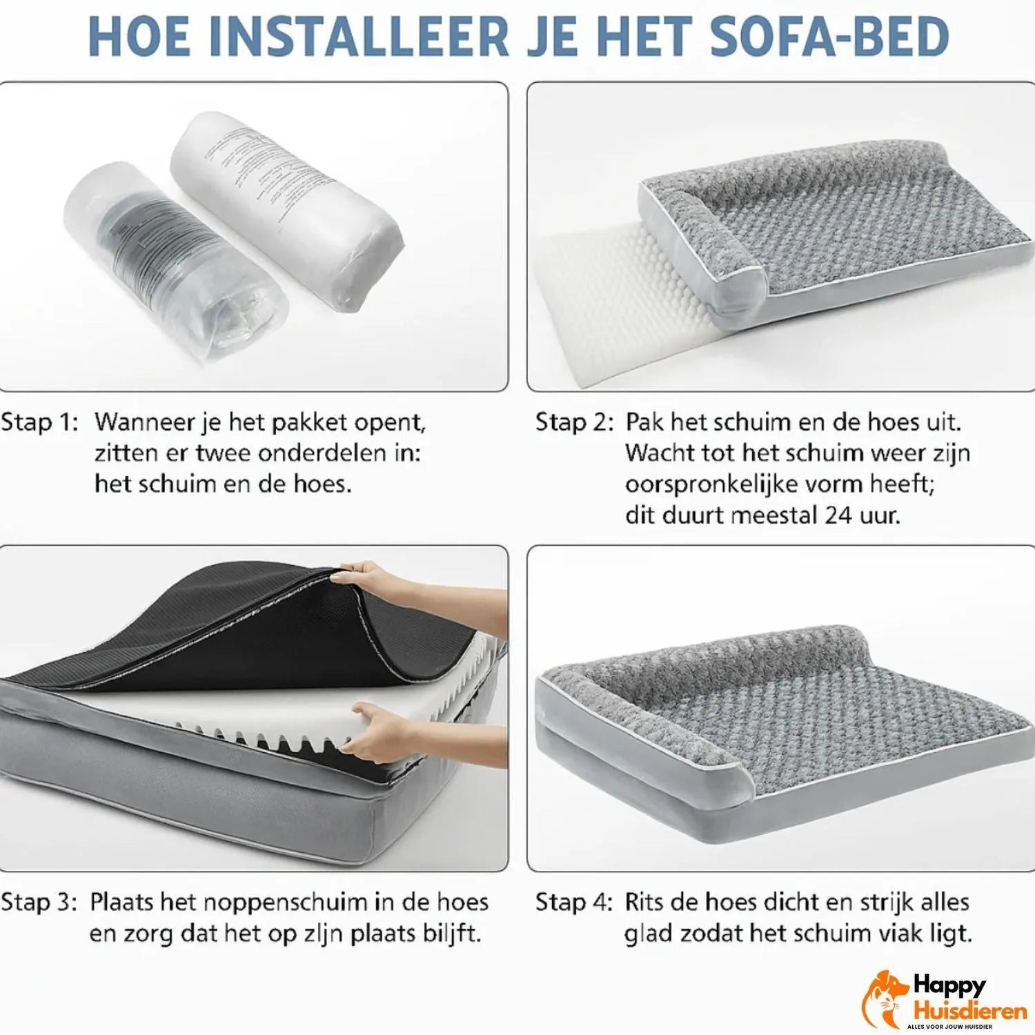 Hondenslaap Droom Nest | Orthopedisch Bed voor Comfort en Ondersteuning