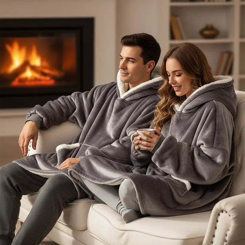 Hoodie Und Decke Kombiniert - SnuggleBlanket