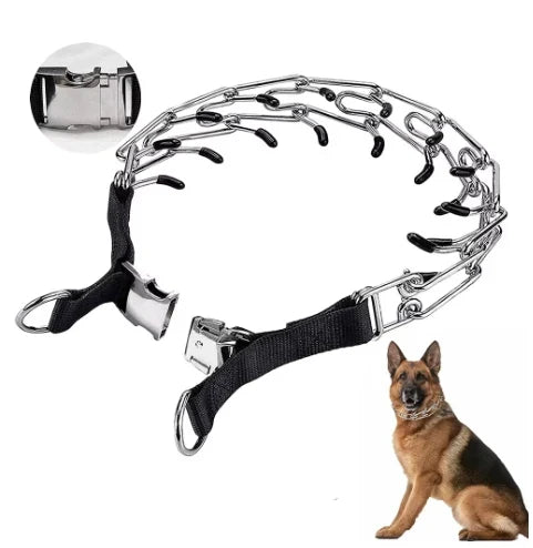 Hundetrainingshalsband mit Metallgliedern für große Hunde | Trally
