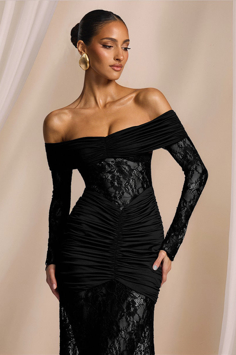 THE MOONFIRE MAXI DRESS - CHOCOLATE BROWN