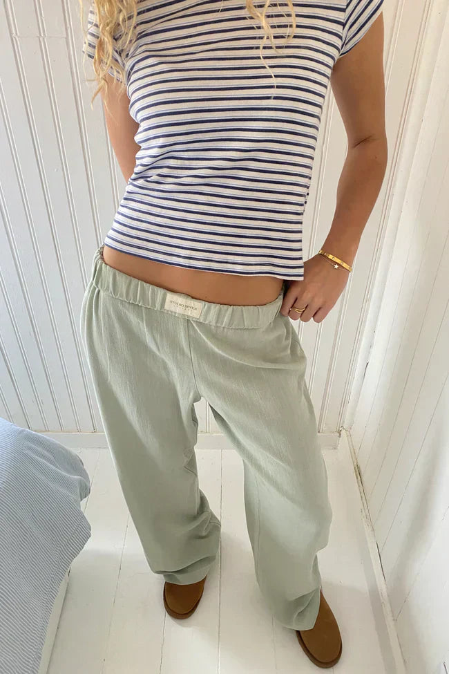 Pantalon à Rayures Décontracté | Coton | Confort Style
