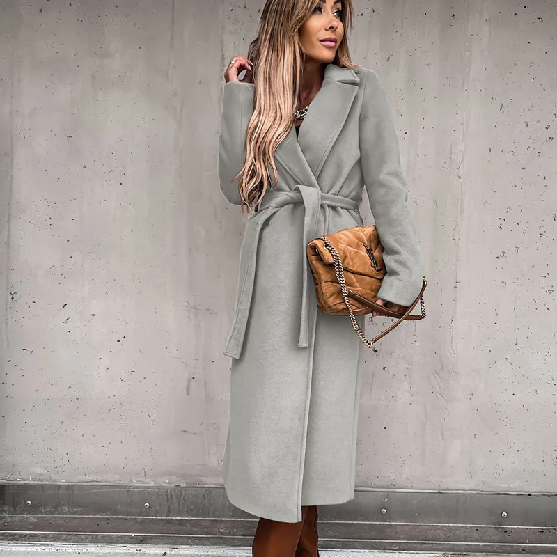 Avencea Wool Coat | Elegant Long Coat for Women