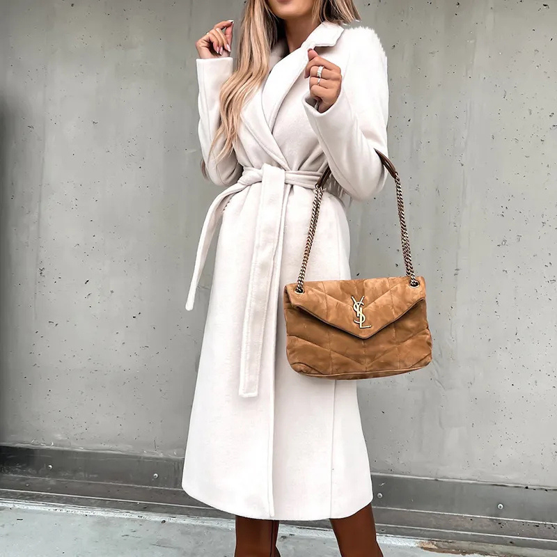Avencea Wool Coat | Elegant Long Coat for Women