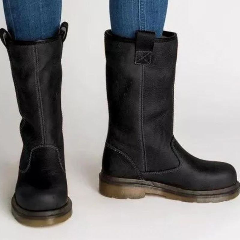 Larah Bottes Hiver Femme – Bottines Chaudes Sans Lacets avec Semelle Antidérapante