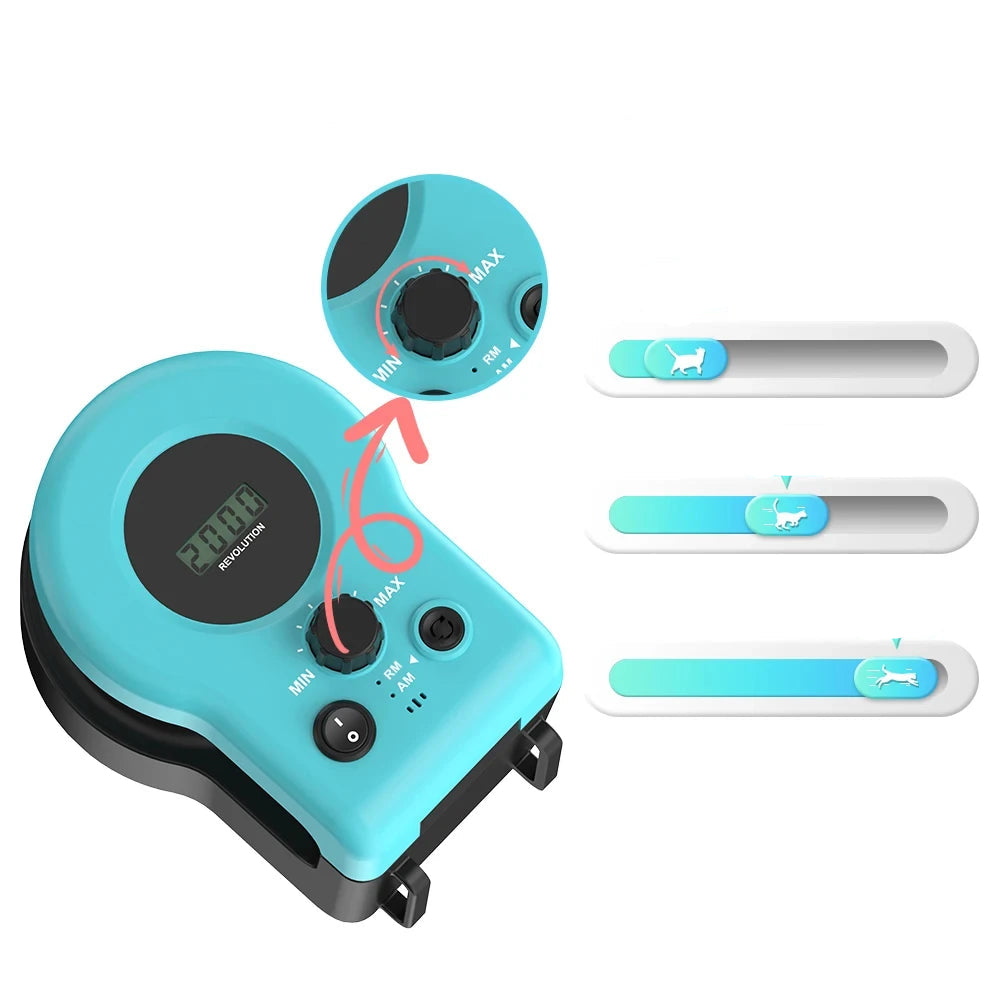 Interactive Cat Toy with Adjustable Speed and Realistic Mouse Sounds – Automatic Cat Exercise Wheel for Indoor Play 6
