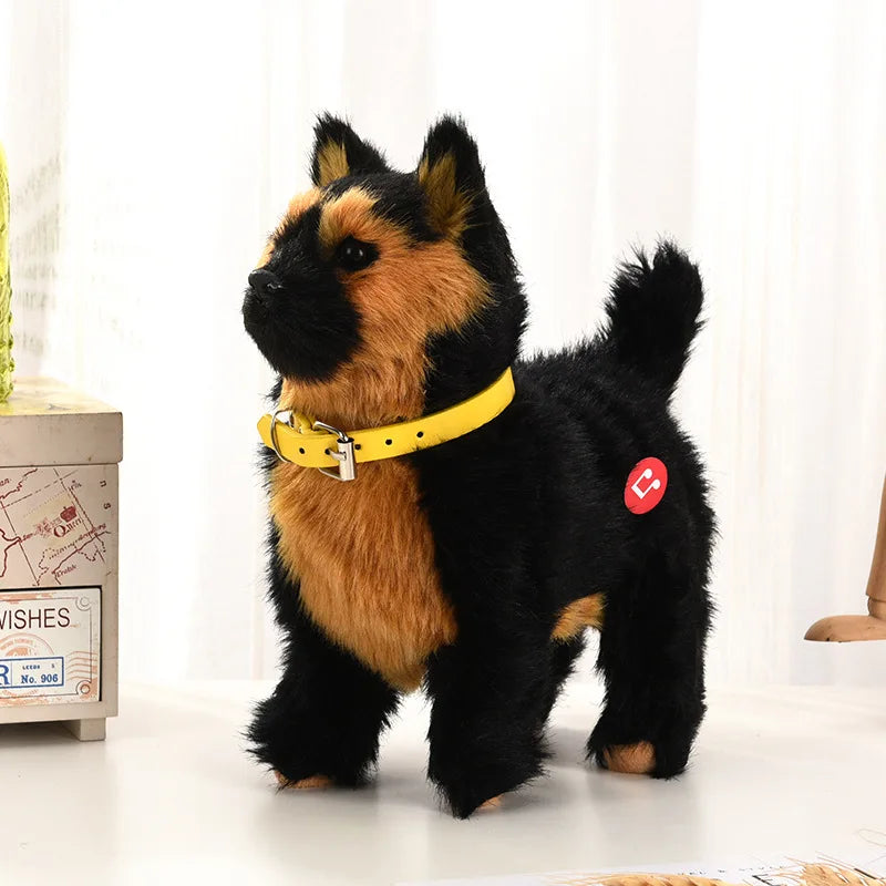 Interactive Plush Robot Puppy Toy with Sound Control and Touch Features – Walking and Barking Sheepdog, 22x20x10cm 1