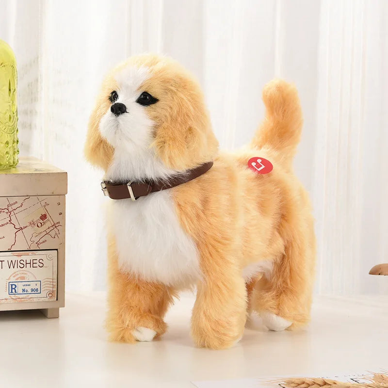 Interactive Plush Robot Puppy Toy with Sound Control and Touch Features – Walking and Barking Sheepdog, 22x20x10cm 2