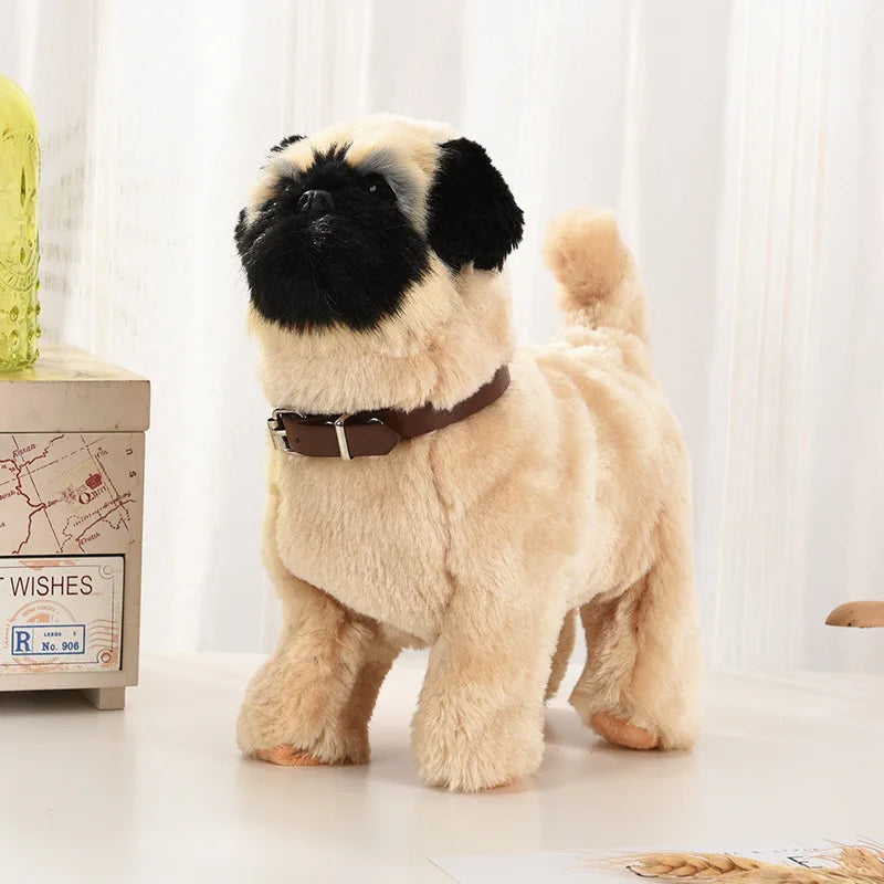 Interactive Plush Robot Puppy Toy with Sound Control and Touch Features – Walking and Barking Sheepdog, 22x20x10cm 3