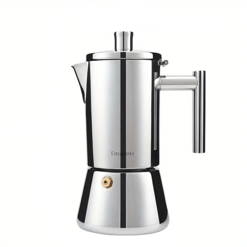 Luxora Moka Pot - Stainless Steel Design Stovetop Espresso Maker