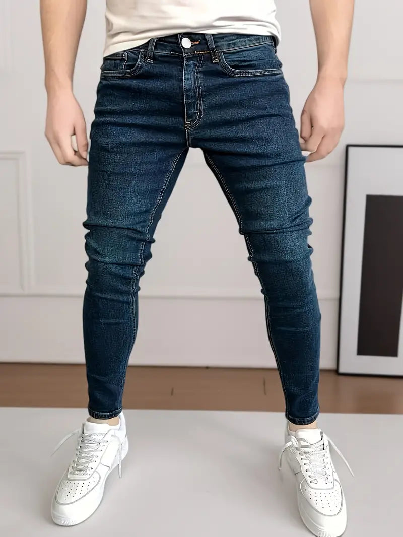 Jean Classique à Coupe Droite pour Homme | Idéal pour Le Printemps et l’Été