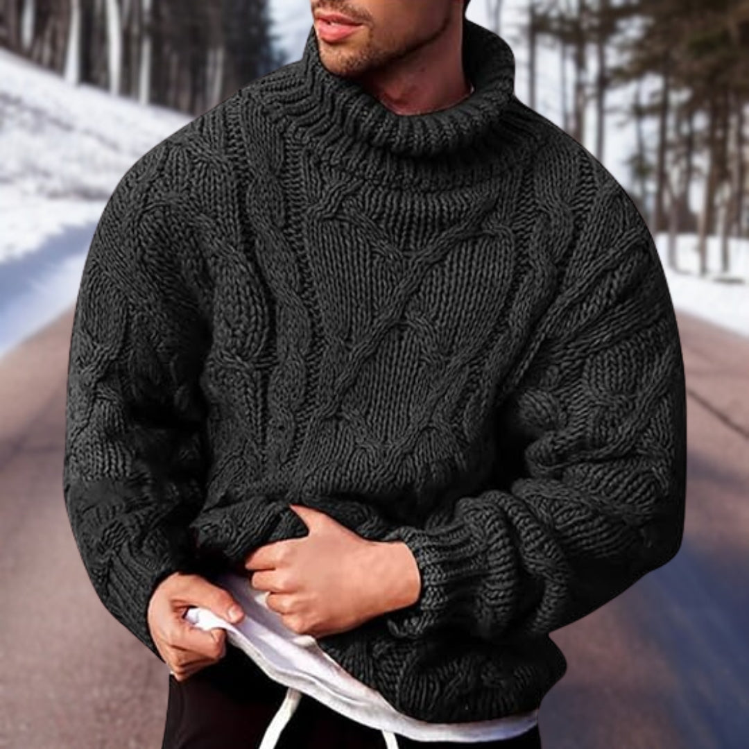 Pull chaud homme - Confortable - Universel - Coupe classique