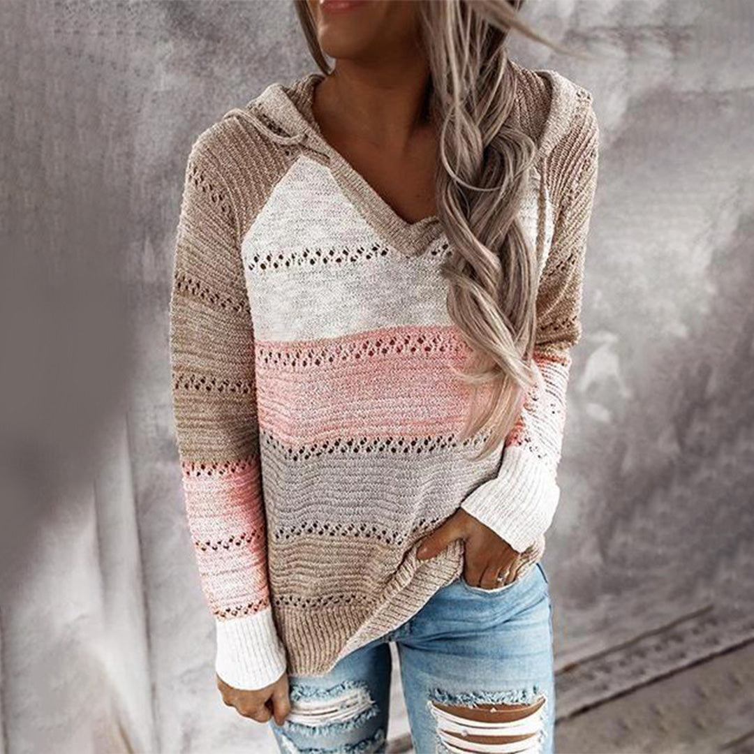 Pull à Col V pour Femme avec Coupe Ample | Idéal pour Toutes Saisons