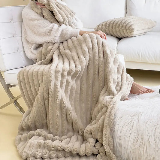 home & garden : Deken Sofa - Luxe Zacht Comfort Ontspannen Slapen - Sherpa in van Pantino