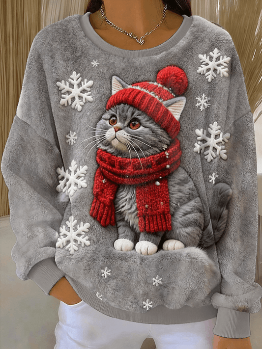 CARLA™ - CAMISOLA GATO DE NATAL