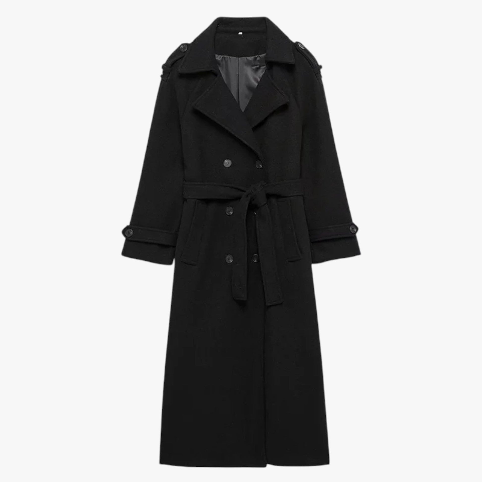 Brianna | Kvinders Vintage Lang Frakke - Sort - Kvinders frakker og jakker - {{ product_tags }