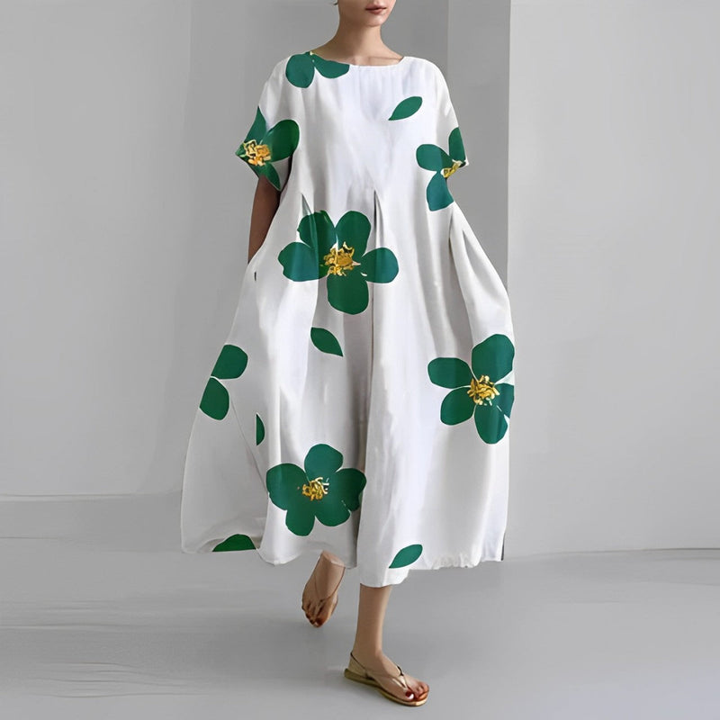 Women Maxi Dress Bohemian Floral Lightweight