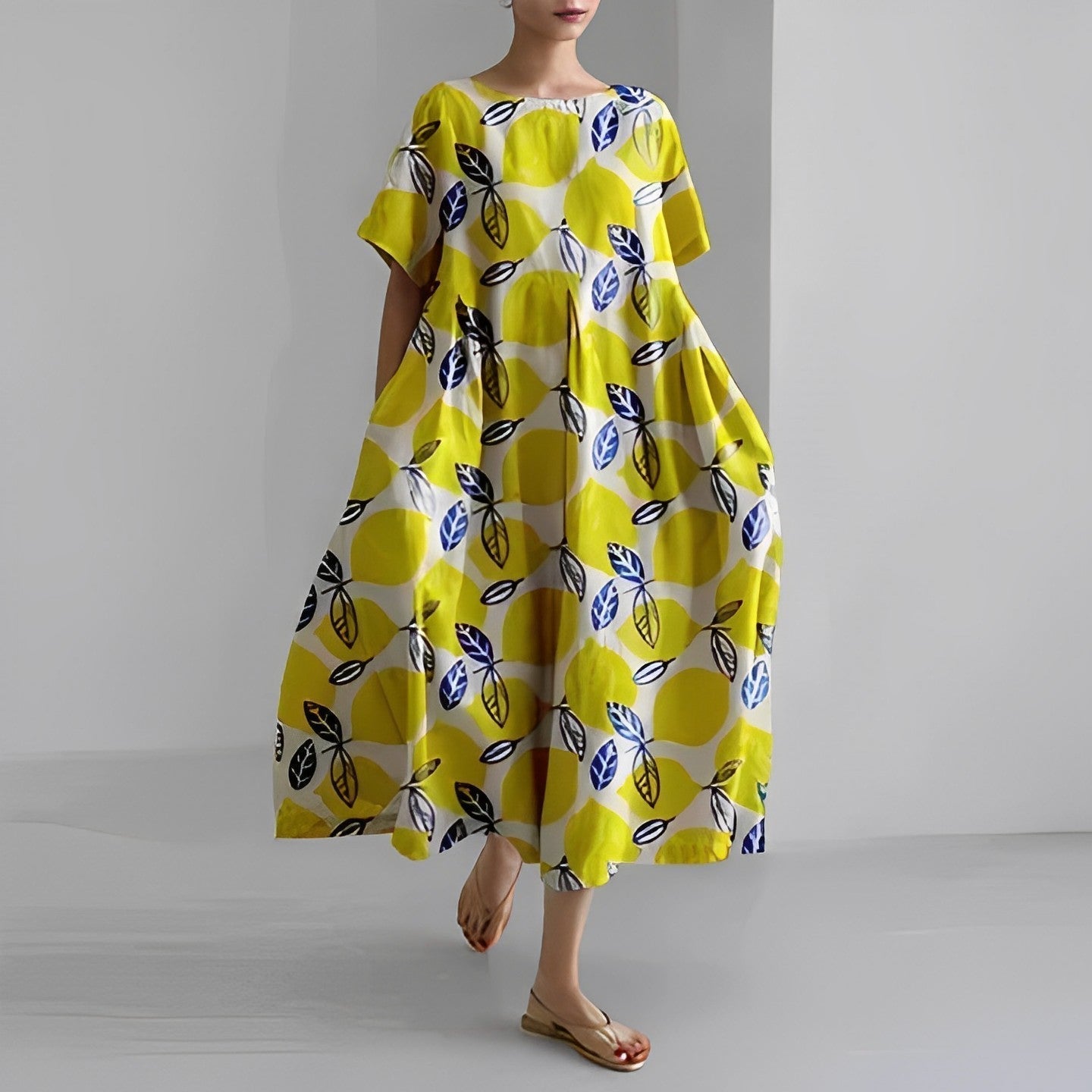 Women Maxi Dress Bohemian Floral Lightweight