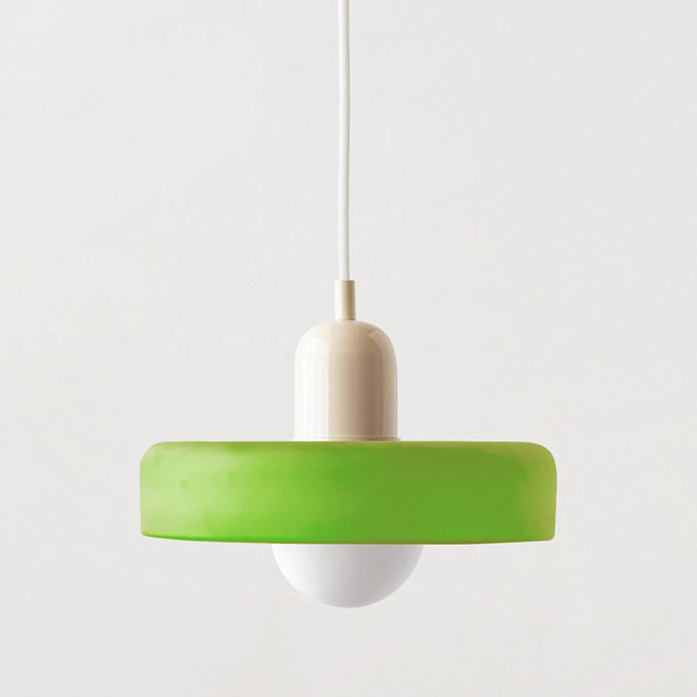 Lampa Wisząca Bauhaus z Kolorowego Szkła – Nowoczesna Lampa do Salonu i Żyrandol z Regulowaną Długością 10