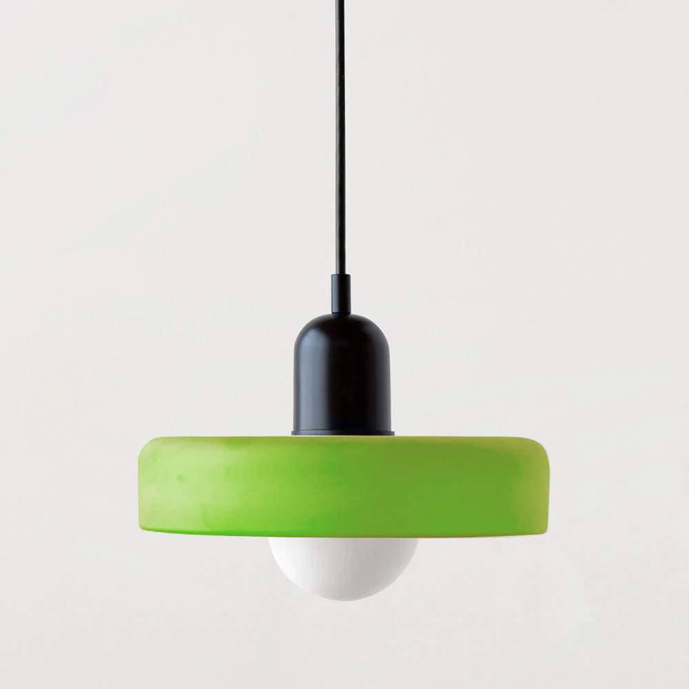 Lampa Wisząca Bauhaus z Kolorowego Szkła – Nowoczesna Lampa do Salonu i Żyrandol z Regulowaną Długością 15