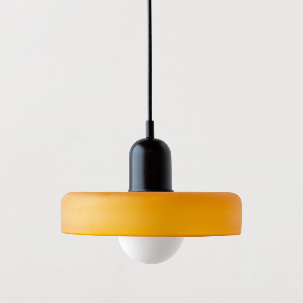 Lampa Wisząca Bauhaus z Kolorowego Szkła – Nowoczesna Lampa do Salonu i Żyrandol z Regulowaną Długością 17