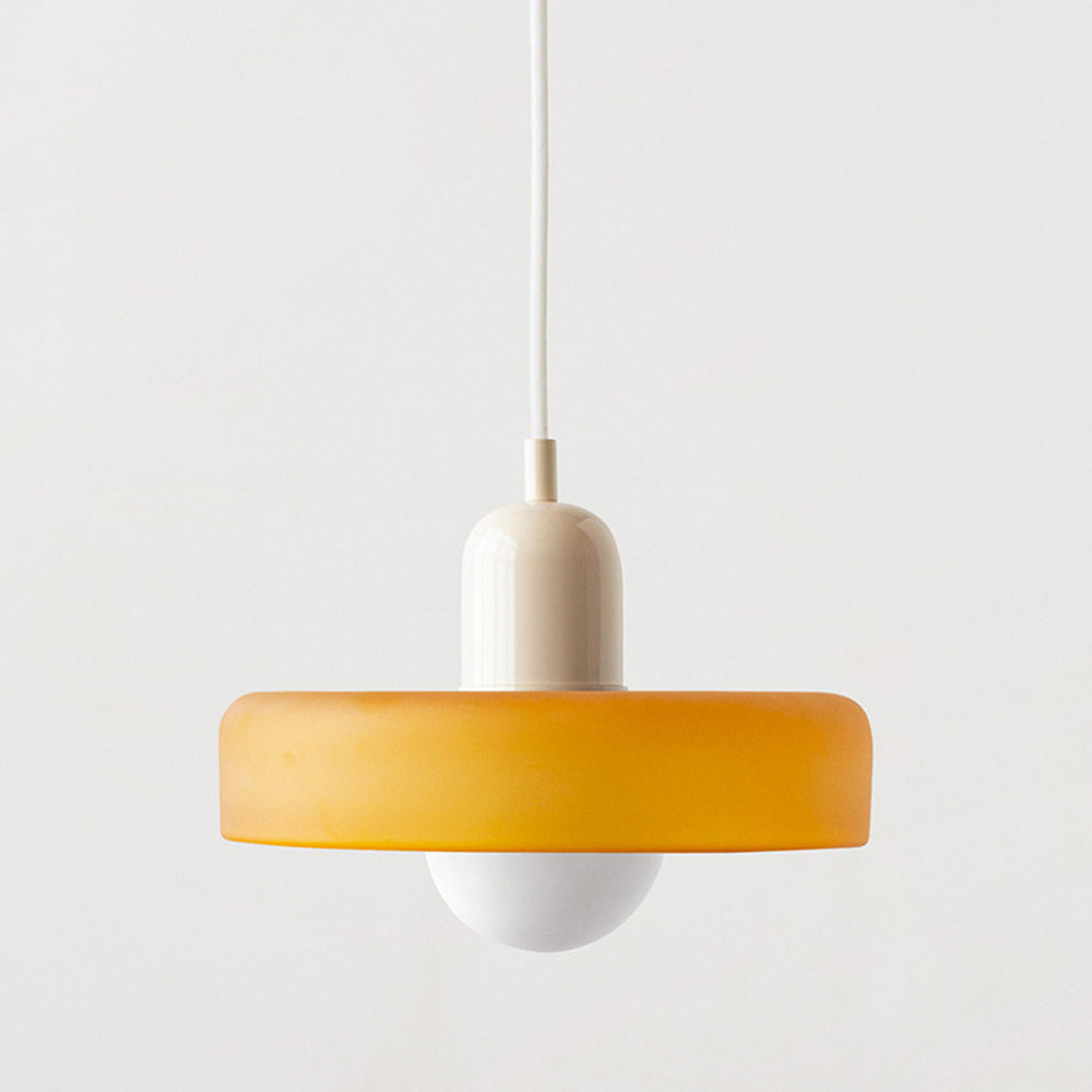 Lampa Wisząca Bauhaus z Kolorowego Szkła – Nowoczesna Lampa do Salonu i Żyrandol z Regulowaną Długością 19