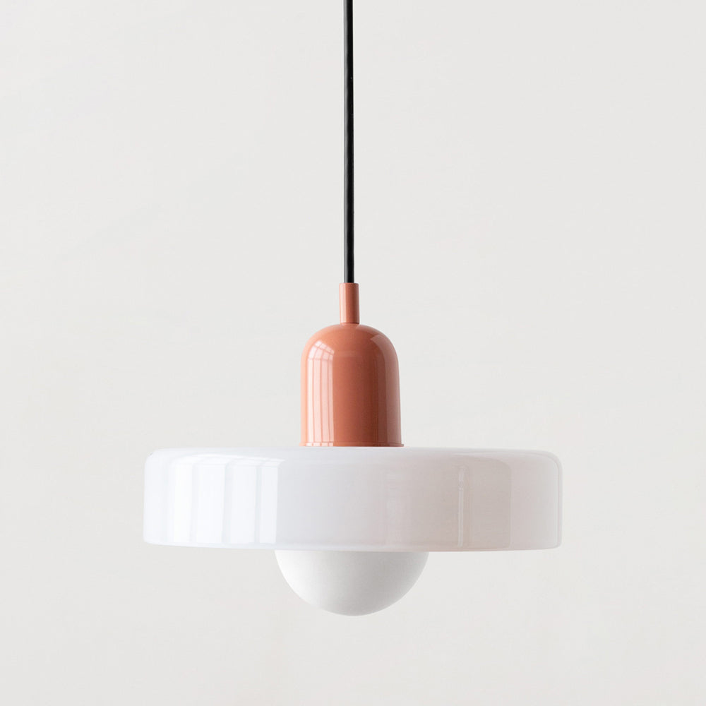 Lampa Wisząca Bauhaus z Kolorowego Szkła – Nowoczesna Lampa do Salonu i Żyrandol z Regulowaną Długością 2