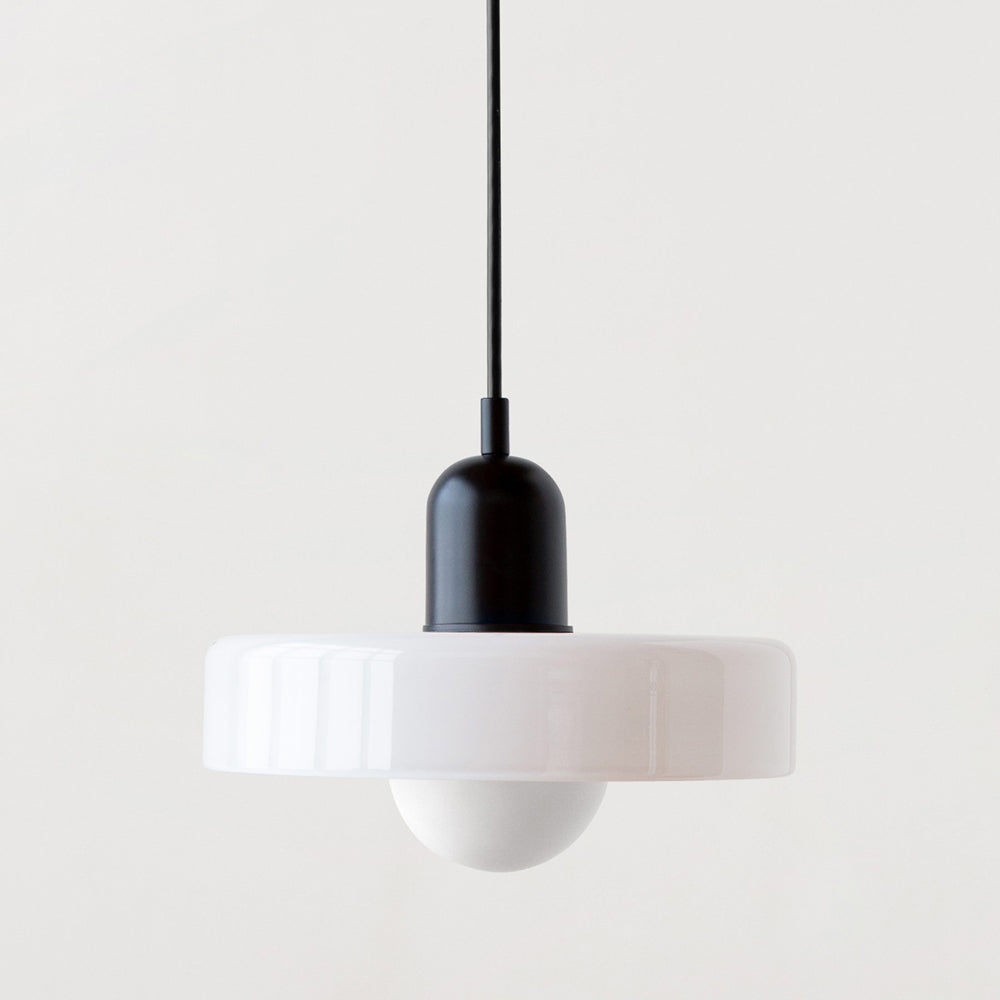 Lampa Wisząca Bauhaus z Kolorowego Szkła – Nowoczesna Lampa do Salonu i Żyrandol z Regulowaną Długością 3