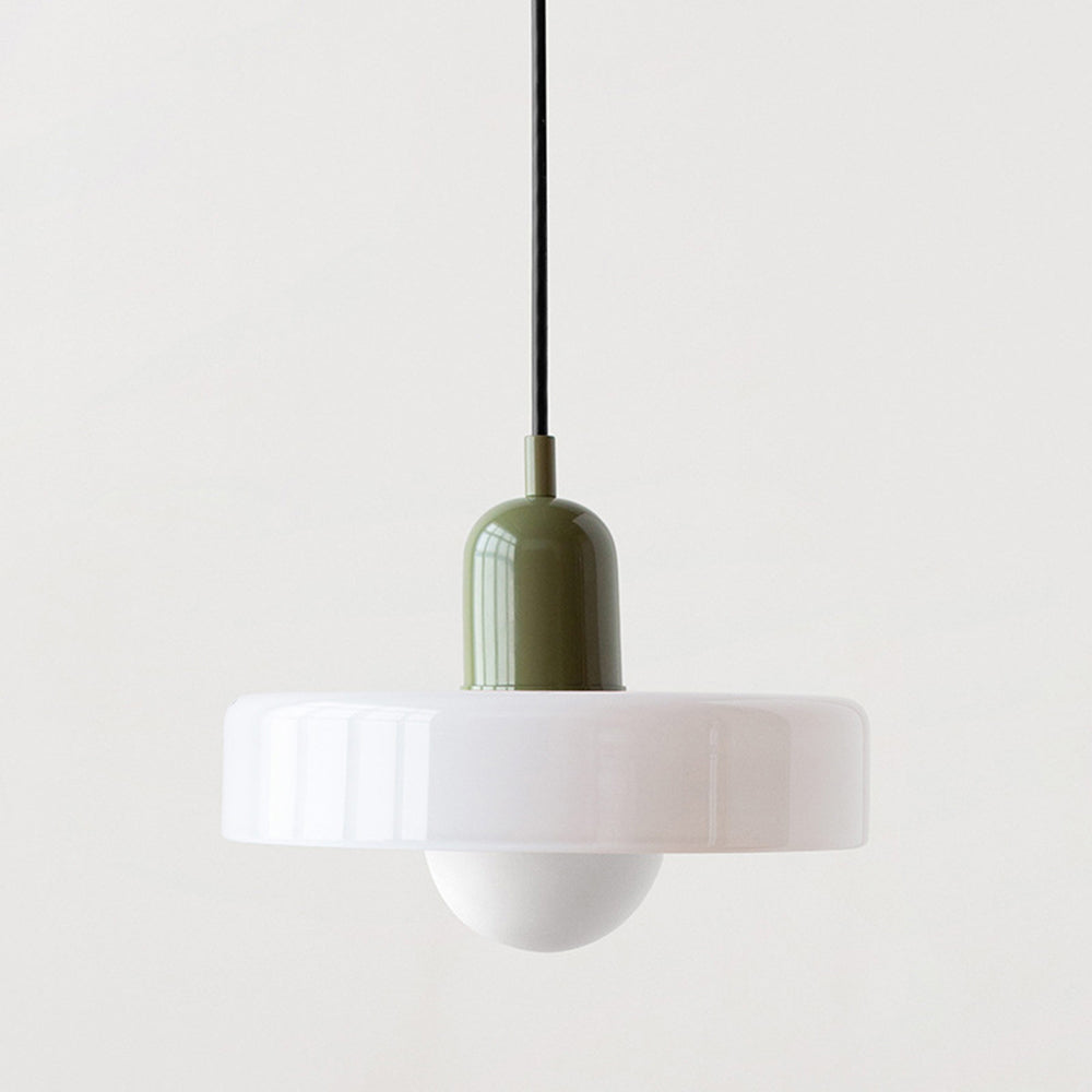 Lampa Wisząca Bauhaus z Kolorowego Szkła – Nowoczesna Lampa do Salonu i Żyrandol z Regulowaną Długością 4