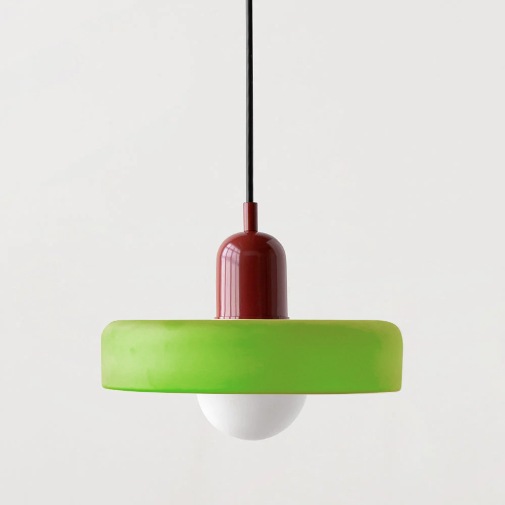 Lampa Wisząca Bauhaus z Kolorowego Szkła – Nowoczesna Lampa do Salonu i Żyrandol z Regulowaną Długością 7