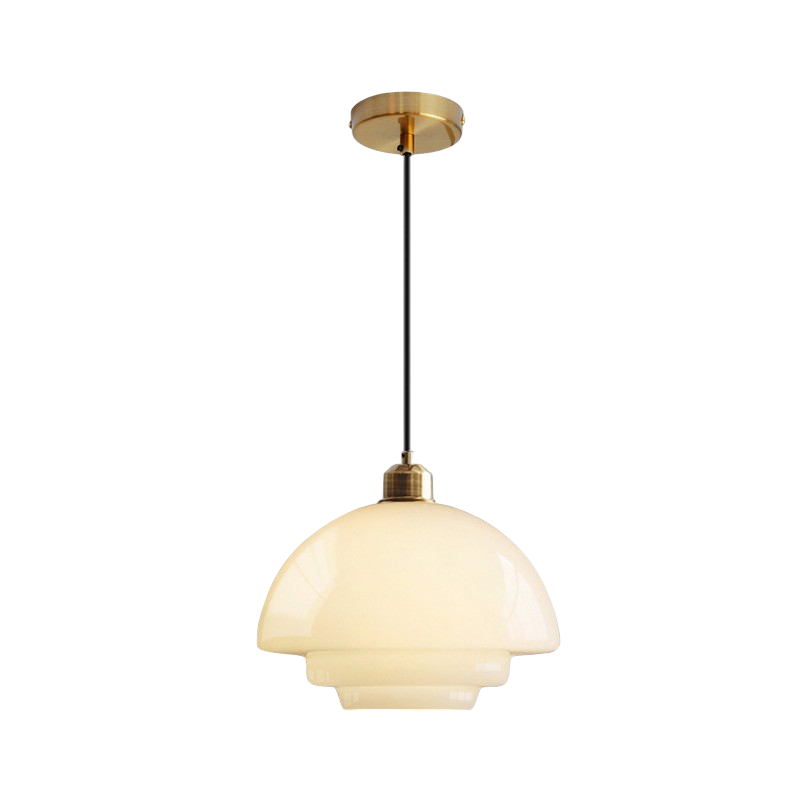 Lampa Wisząca ze Szkła Mlecznobiałego do Kuchni i Jadalni – Nowoczesny Design, Oświetlenie LED, Idealna Nad Stół 3
