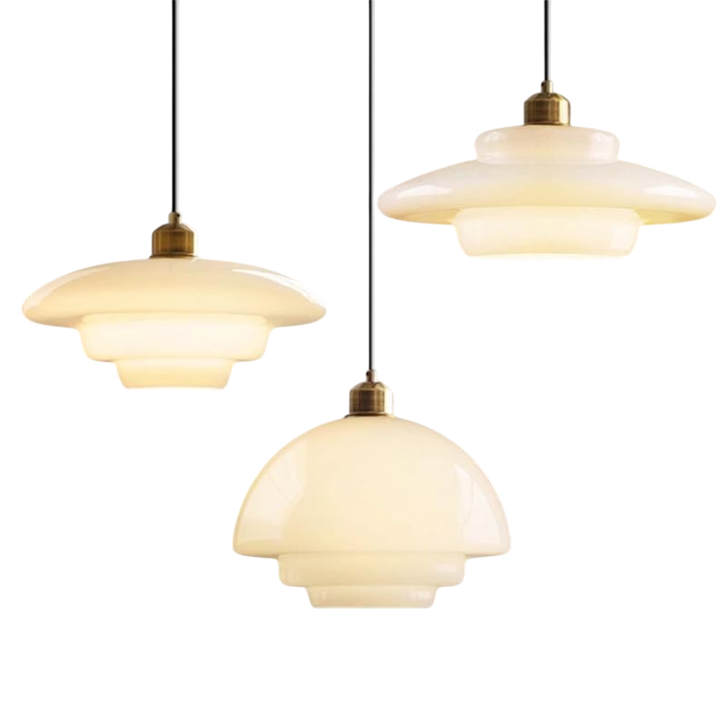 Lampa Wisząca ze Szkła Mlecznobiałego do Kuchni i Jadalni – Nowoczesny Design, Oświetlenie LED, Idealna Nad Stół 6