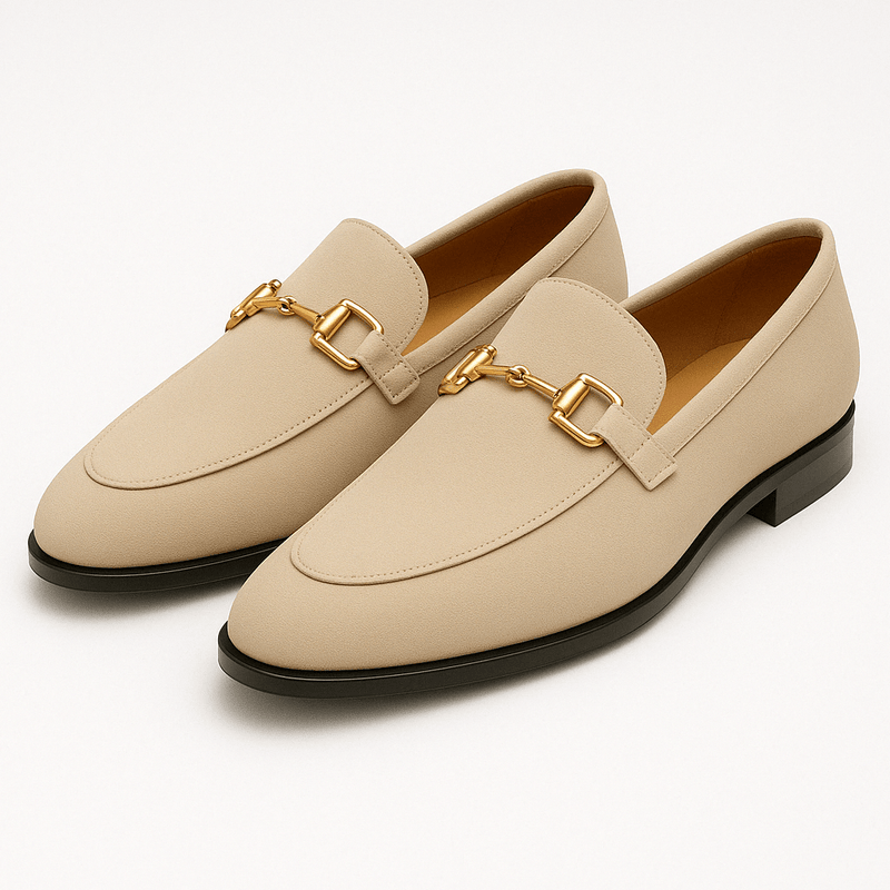 Bellivaro | Mænds Slip-on Loafers Med Metaldetalje | Formstøbt Komfortpasform