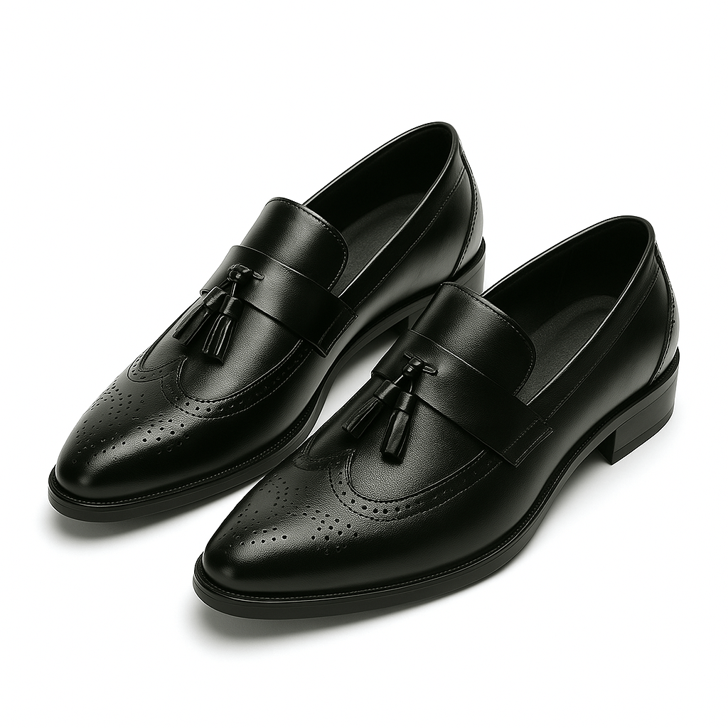 Luminovi | Loafer mit Flügelkappe und Quaste 0