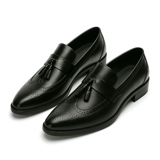 Luminovi | Loafer mit Flügelkappe und Quaste 0