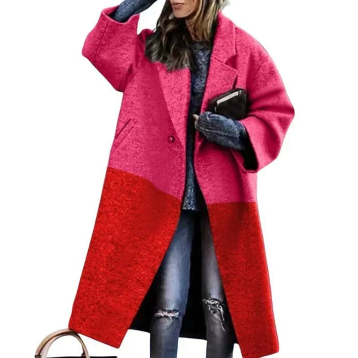 Yatra Manteau Long Femme – Fermeture Croisée Élégante & Ceinture Ajustable à la Taille