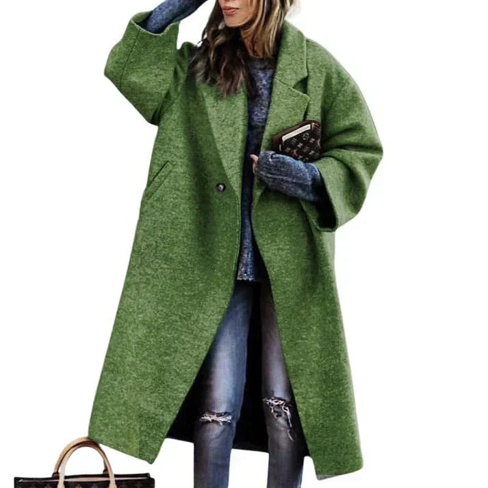 Yatra Manteau Long Femme – Fermeture Croisée Élégante & Ceinture Ajustable à la Taille